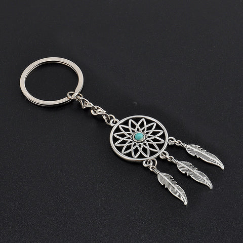 Silver Dream Catcher Tone Key Chain