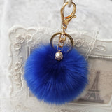 Rabbit Fur Ball Key Chain - 11 Colors