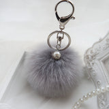 Rabbit Fur Ball Key Chain - 11 Colors