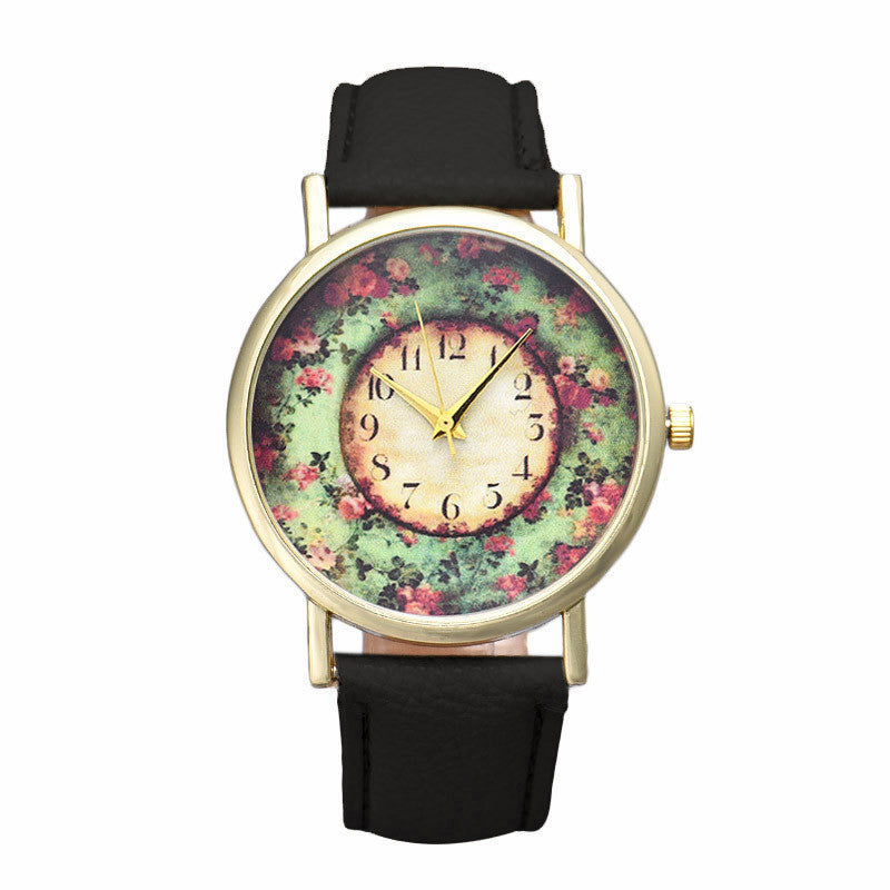 Floral Printed Watches - 4 Colors