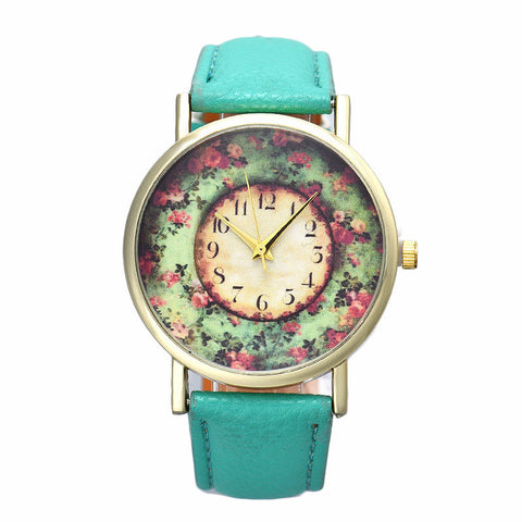 Floral Printed Watches - 4 Colors