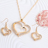 Two Hearts Jewelry Set - 2 Colors