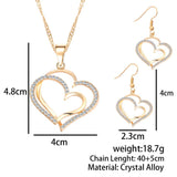 Two Hearts Jewelry Set - 2 Colors