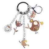 Alloy Fish Chicken Marvel Key Chain - 6 Colors