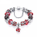 Glass Charm Bracelet - 5 Colors