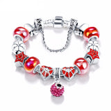 Glass Charm Bracelet - 5 Colors