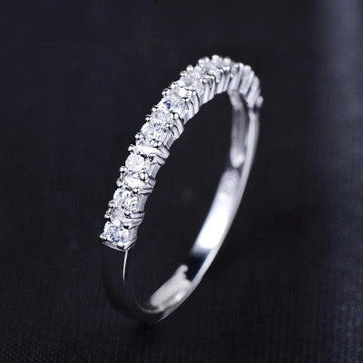 Romantic Zircon 30% Percent Silver Plated Ring