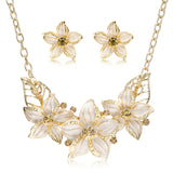 Enamel Flower Jewelry Set - 12 Colors