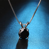 Zirconia Pendant Necklace - 5 Colors