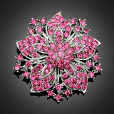 Flower Rhinestone Brooch