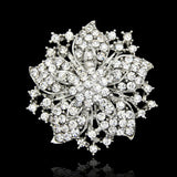 Flower Rhinestone Brooch