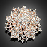 Flower Rhinestone Brooch