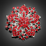 Flower Rhinestone Brooch