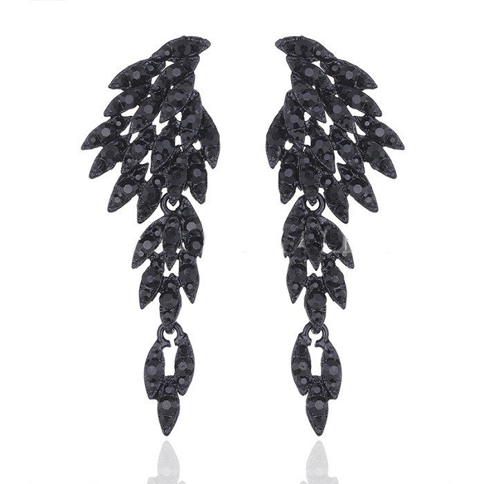 Eagle Crystal Bridal Drop Earrings - 4 Colors
