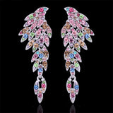 Eagle Crystal Bridal Drop Earrings - 4 Colors