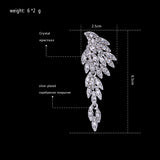 Eagle Crystal Bridal Drop Earrings - 4 Colors