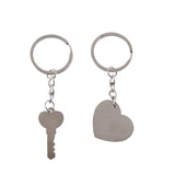 Pair of  Key To Heart Key Chains