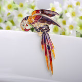 Ruby Red Birds Brooch Brooches