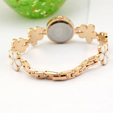 Flower Rose Gold Bracelet Watch