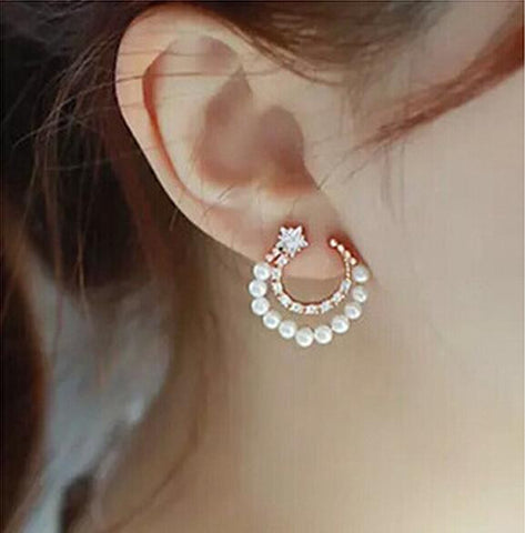 Moon Stud Earrings