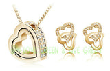 Double Heart Jewelry Set - 2 Colors