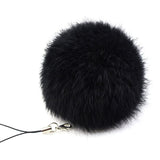 Real Rabbit Fur Ball Key Chains - 17 Colors