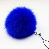 Real Rabbit Fur Ball Key Chains - 17 Colors